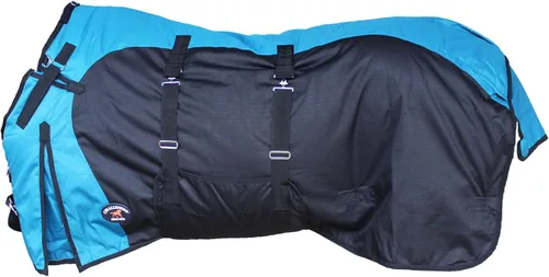 Miniatura 11 de CHALLENGER Manta de invierno de 60 pulgadas 1200D Horse Turnout impermeable de peso pesado 5EE20BG