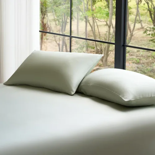 Miniatura 12 de Juego de fundas de almohada DOZ, 100% viscosa derivada del bambú, cultivada orgánicamente, extremadamente suave, sedosa, transpirable, refrescante