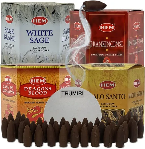 Miniatura 5 de Paquete variado de conos de incienso de reflujo para fuente de humo, neblina, cascada aromática y esterilla #4