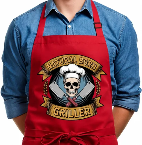 Miniatura 7 de Delantal para barbacoa y parrilla, regalo personalizado para el día del padre para papá, maestro de parrilla, abuelo, delantal de chef, delantales
