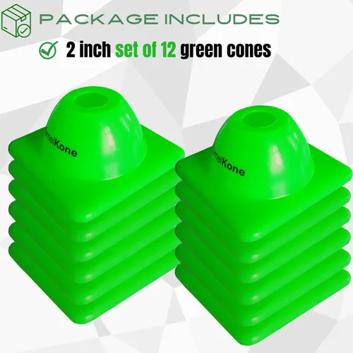 Miniatura 3 de Versatyle Heavy Duty Agility Training Cones (2 in, 6 in, 9 in, 12 in, 28 in) for Sports, Kids Coaching, Multipurpose Field Marker Cones, Soccer