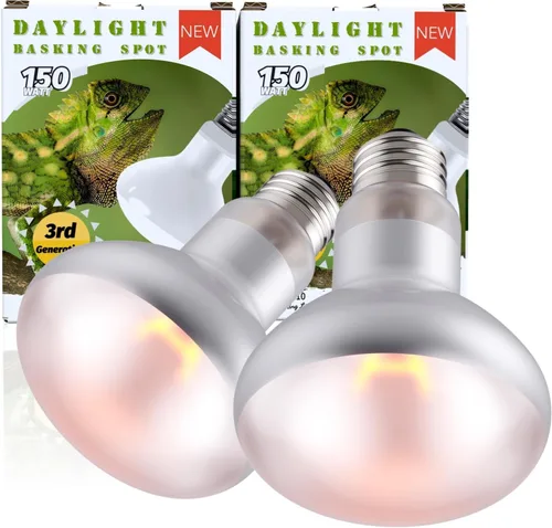 Miniatura 7 de Paquete de 2 bombillas de calor para reptiles de 75 W, bombillas de calor UVA para dragones barbudos, tortugas, serpientes, lagartos y anfibios