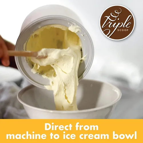 Miniatura 9 de Triple Scoop - Paquete Variado (4) Mezcla para Helado, Mezcla para Máquina de Helados. Simple, Fácil, Delicioso. De Mezcla Gourmet a Máquina en 5