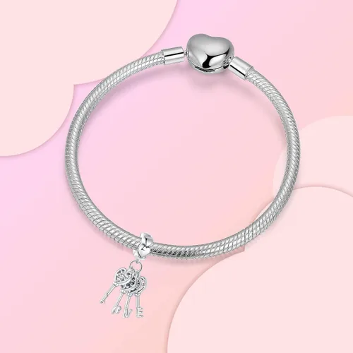 Miniatura 91 de Abalorios de plata de ley 925 con letras de la A ~ Z, para pulseras, collares, Día de San Valentín, Día de la Madre, joyería regalos para mujeres