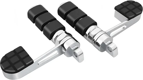 Miniatura 5 de Hdmt Anti-Vibración Estriberas de Motocicleta Juego de Soportes de Reposapiés con Reposatalos para Harley Softail Sportster Dyna Fxwg Fxr Modelos