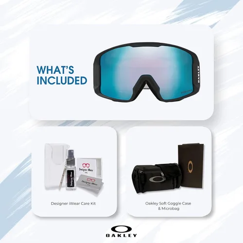 Miniatura 6 de Oakley Line Miner - Gafas de esquí grandes y medianas para hombres y mujeres, OO7070, OO7093 + paquete con kit de lentes de diseñador iWear