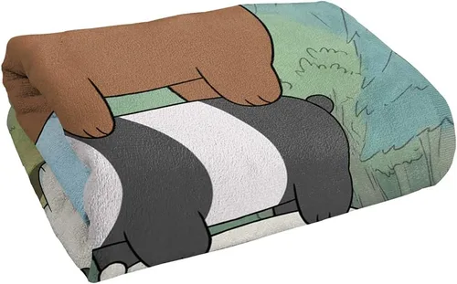 Miniatura 3 de LOGOVISION We Bare Bears Bear Stack - Toalla de playa con licencia oficial de 30 x 60 pulgadas Pila de osos