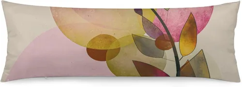 Miniatura 10 de Funda de almohada corporal, estilo bohemio, abstracto, con hojas de Monstera tropicales, para cama, tamaño grande, suave, estilo mediados de siglo