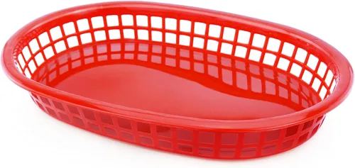 Miniatura 2 de New Star Foodservice 44065 - Cestas de comida rápida, 10.5 x 7 pulgadas, juego de 12, color rojo
