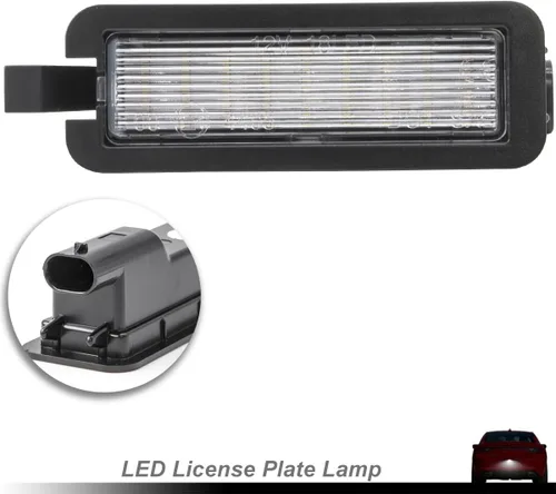 Miniatura 2 de Cargador LED de placa de matrícula para 2015-2023 D0dge Charger y Challenger Chrysler 300 Pacifica Compass Xenón Blanco LED Luces de matrícula OEM #