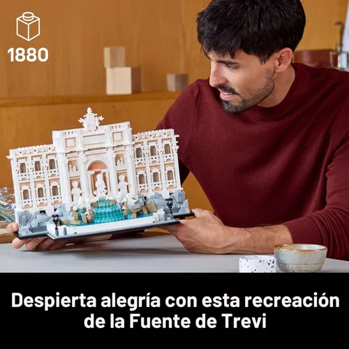 Miniatura 2 de LEGO Architecture Fuente de Trevi Juego de Construcción - Modelo Coleccionable del Monumento Italiano para Exhibición para Adultos, 18+ - Regalo