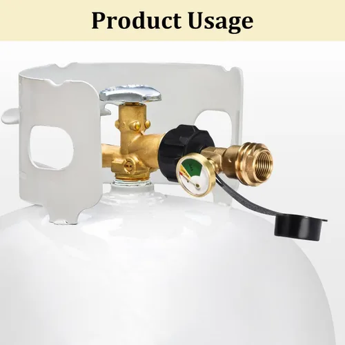 Miniatura 6 de Medidor de tanque de propano para automóvil, detector de fugas de vehículo recubierto de color, medidor de gas propano para tanque LP de 5 a 40