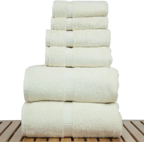 Miniatura 32 de Colección de calidad de hotel y spa, altamente absorbente y de secado rápido, 100% algodón turco, 750+ GSM, toallas ecológicas, toallas con borde