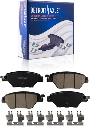 Miniatura 10 de Detroit Axle - Kit de freno trasero para Toyota Tacoma 2005-2019 de 6 orejetas, tambores de freno de disco, zapatas de freno semi-metálicas
