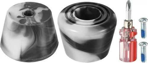 PATIKIL Topes de punta para patines con destornillador, 1 par de tapones de freno de goma 82A para repuesto de accesorios de patinaje, mezcla de