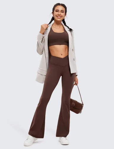 Miniatura 4 de CRZ YOGA Butterluxe - Leggings cruzados para mujer, 31 pulgadas, cintura alta, corte de bota, corte de bota, pantalones de yoga con control
