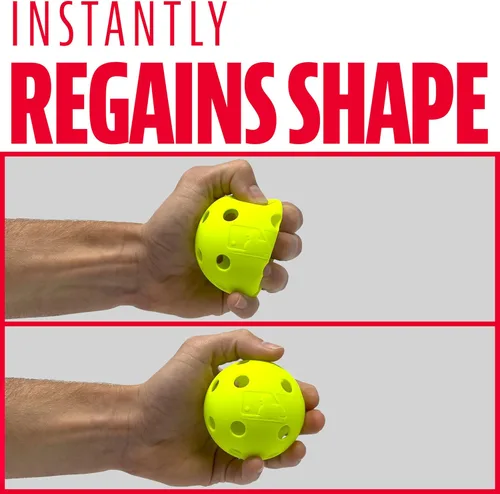 Miniatura 3 de MLB Indestruct-A-Ball - Pelotas de entrenamiento ópticas (paquete de 8), 9 pulgadas, color amarillo
