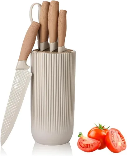 Miniatura 11 de Juego de Cuchillos, Wiztoynia Juego de Cuchillos de Cocina Negros de 6 Piezas para el Hogar, Juego de Cuchillos de Chef Afilados de Acero Inoxidable