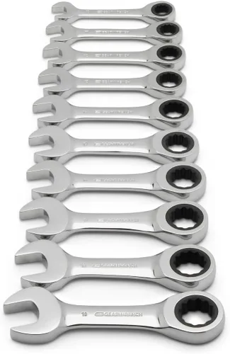 Miniatura 2 de GEARWRENCH Juego de llaves combinadas de trinquete de 12 puntos de 10 piezas 9520D