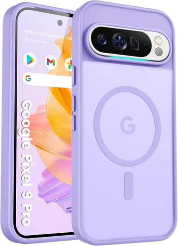 Miniatura 104 de Funda para teléfono Google Pixel 9 Pro XL, Compatible con Magnético, Protección contra Caídas de Grado Militar Translúcida Mate Resistente a Golpes