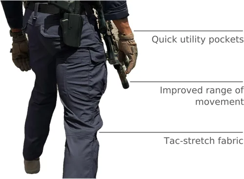 Miniatura 59 de CQR – Pantalones tácticos elásticos tipo cargo para hombre, resistentes al agua, de tela ripstop (antidesgarros), ligeros, ideales para uso diario