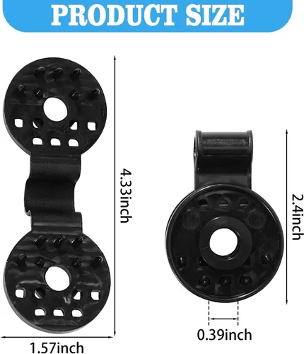 Miniatura 2 de 200 piezas de agarre de bloqueo de tela de sombra, clips de lona, clips de plástico para sombra, clip de malla para jardín, red de sombra para Negro