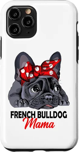 Miniatura 28 de iPhone 13 Pro Max Frenchie Mama Lindo Bulldog Francés Perro Mamá Divertido Estuche de Regalo para Mujer