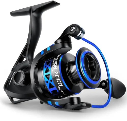 KastKing Centron & Centron Lite Carretes Giratorios, Tamaño 500 es Perfecto para Pesca en Hielo, Hasta 17.5 lbs de Arrastre Máximo, Relación de
