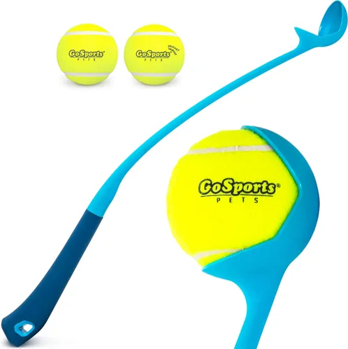 GoSports Pets - Lanzador de pelotas para perros de 24 pulgadas, lanzador ergonómico de pelotas de tenis para perros de más de 20 libras, incluye