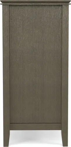 Miniatura 11 de SIMPLIHOME Artisan Mueble para TV de madera maciza de 53 pulgadas de ancho estilo transicional en gris Farmhouse para televisores de hasta 60