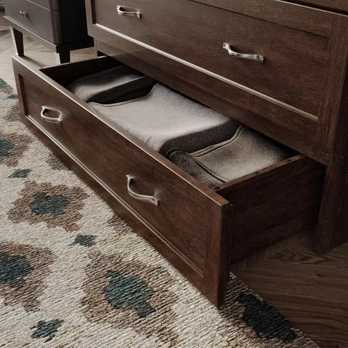 Miniatura 7 de AFI, Northfield Murphy Bed - Baúl de cama Twin XL con colchón de 6", cajón de almacenamiento y cargador USB integrado, ámbar quemado