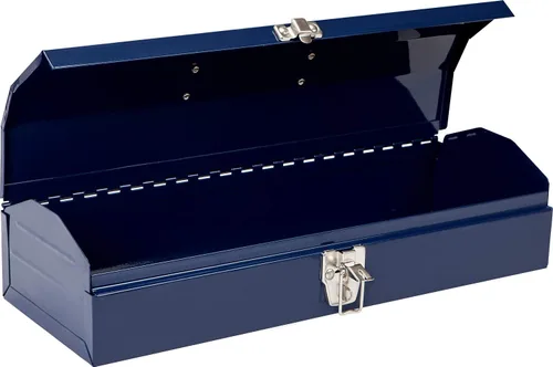 Miniatura 11 de TCE ATB102U Torin 16" Hip Roof Style Caja de herramientas de acero portátil con cierre de pestillo de metal, azul