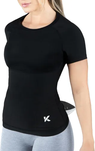 Miniatura 3 de Kewlioo Camiseta de sauna que atrapa el calor para mujer, chaleco de compresión, faja moldeadora de traje de sauna, suda más y luce genial