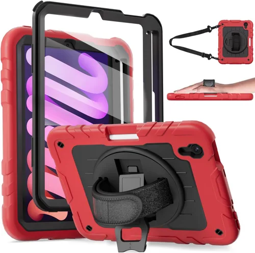 Miniatura 9 de Funda para iPad mini 7 A17 Pro/iPad mini 6 de 8.3 pulgadas, funda para iPad mini de 7ª/6ª generación (2024/2021) con soporte para lápiz/soporte