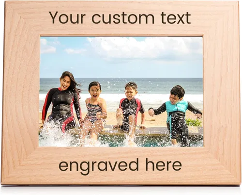 Miniatura 13 de Lifetime Creations Crea tu propio portarretratos personalizado: marco de fotos de madera personalizado grabado, regalo personalizable para boda