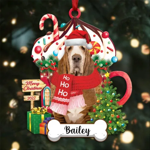 Miniatura 11 de Amantes de los perros de Navidad – Navidad de perros disponibles para muchos perros Shi Tzu – Adorno con forma personalizada, adorno de Navidad