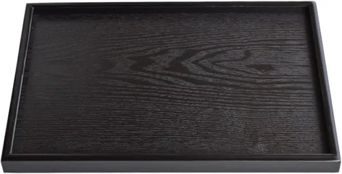Miniatura 5 de Bandeja extra grande de madera maciza de 16 x 11 pulgadas para servir té, mesa de café, aperitivos, comidas, plato de servir, cocina, fiesta, bar