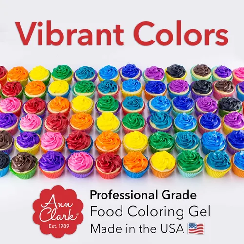 Miniatura 5 de Ann Clark Leaf Green Gel colorante alimentario grande, 4.5 onzas, grado profesional, fabricado en Estados Unidos