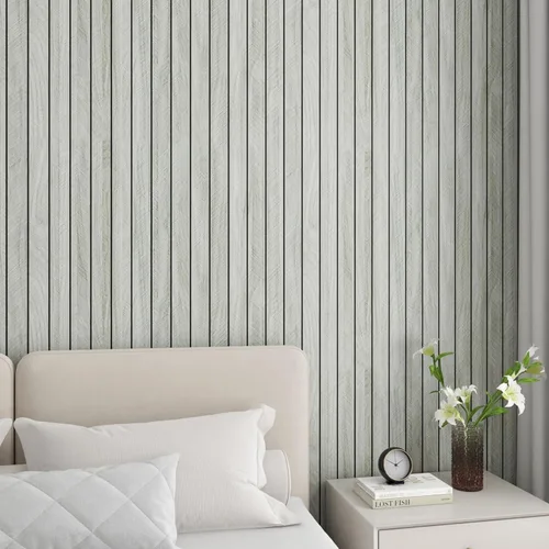 Miniatura 8 de LaCheery Paneles de pared de listones de madera de espiga para paredes de dormitorio, paneles de pared de madera acanalada para despegar y pegar