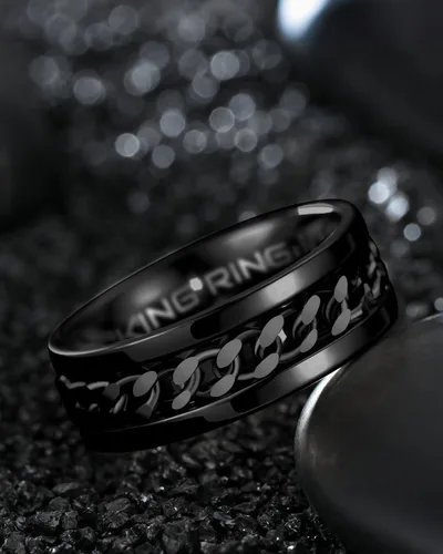 Miniatura 4 de King Ring 8mm Spinner Ring – Fidget Ring for Men & Women – Designed in USA