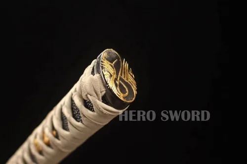 Miniatura 6 de Samurai Katana Espada japonesa hecha a mano, práctica, acero al carbono 1095, templada, espiga completa, muy afilada, cuchillo listo para combate