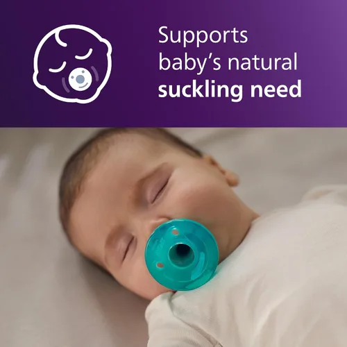 Miniatura 10 de Philips Avent Soothie Chupetes ortodónticos para bebés, 100% de silicona, de una pieza, sin BPA, para bebés de 0 a 3 meses, verde, paquete de 4
