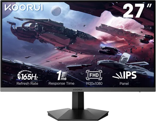 Miniatura 13 de KOORUI Monitor de computadora 22 Pulgadas PC Gaming Full HD 1080P 100Hz Panel VA LCD con altavoces sincronización adaptativa