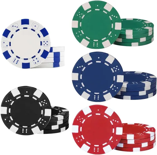 Miniatura 6 de 11.5 Gram Bulk Chip Accessories, 10 Pcs Professional Poker Chip, Casino Poker Chips,Clay Composite Casino Poker Chips for Casino Card Games Texas