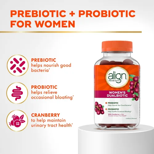 Miniatura 2 de Align Salud de la mujer, prebiótico + probiótico, con arándano para la salud femenina, ayuda a nutrir y añadir buenas bacterias para la salud