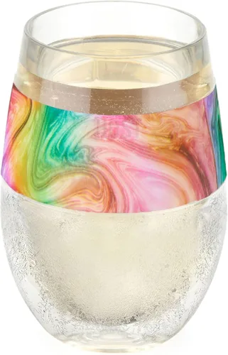 Miniatura 19 de Host Copas de vino de plástico sin tallo - Copa de vino de doble pared aislada FREEZE enfría bebidas con gel congelante, copas de vino para vino
