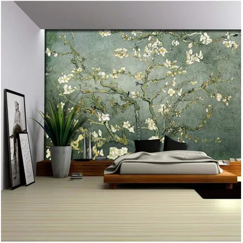Miniatura 35 de Wall26 - Papel tapiz en color cobre con estampado de "Almendro en flor" de Vincent Van Gogh