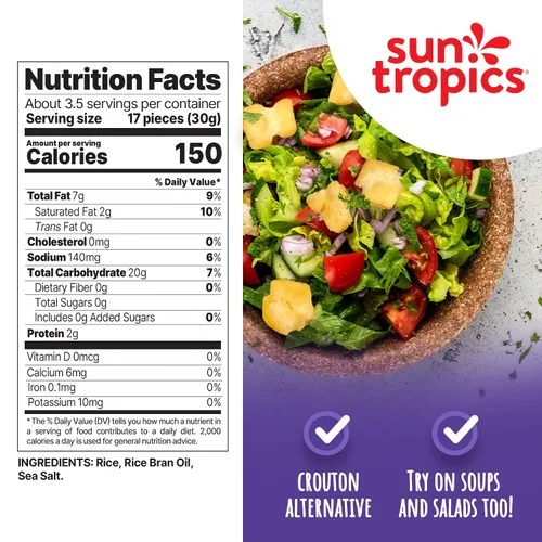 Miniatura 2 de Sun Tropics Mochi Snack Bites, sal marina, sin lácteos, sin gluten, 3.5 onzas (paquete de 12)