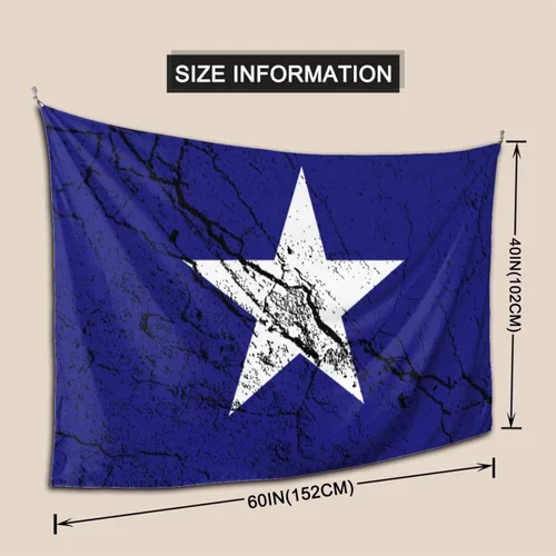 Miniatura 5 de LIFANGMI Bonnie Blue Flag Texture Effect Tapestry Wall Hanging 60x40 Inch Bedroom Living Room Dormitory Home Decoration Wall Tapestry