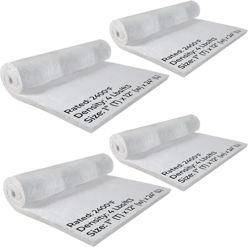 Miniatura 9 de SIMOND STORE Manta aislante de fibra de cerámica, densidad 4# 2400F, 1 "x 12" x 24 pulgadas, aislamiento ignífugo para chimenea, forja, horno